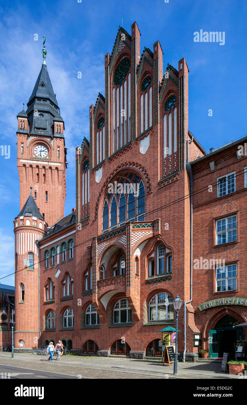 Rathaus Köpenick, Backsteingotik, Köpenick, Berlin, Deutschland Stockfoto