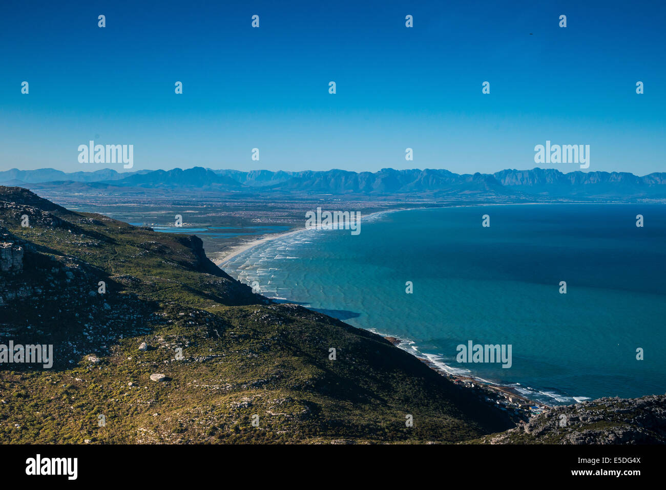 Luftaufnahme, Noordhoek Beach, Cape Peninsula, Western Cape, Südafrika Stockfoto