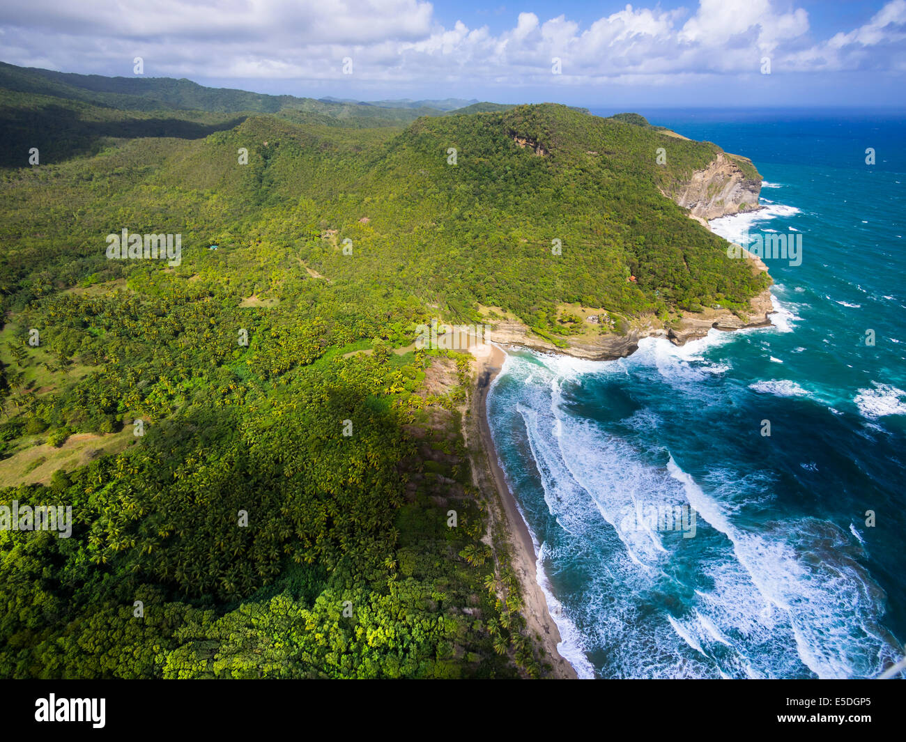 Karibik, Antillen, kleine Antillen, Saint Lucia, Dennery, Ostküste, Chaloupe Bay Stockfoto