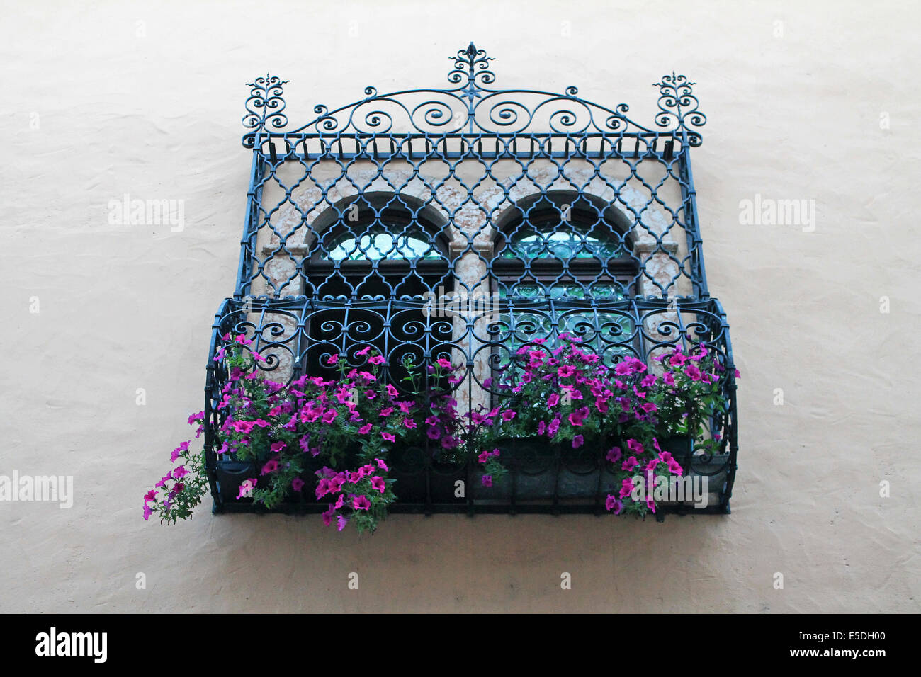 Schönen Fenster Dekoration in Tramin - Tramin, Southh Tirol, Italien Stockfoto