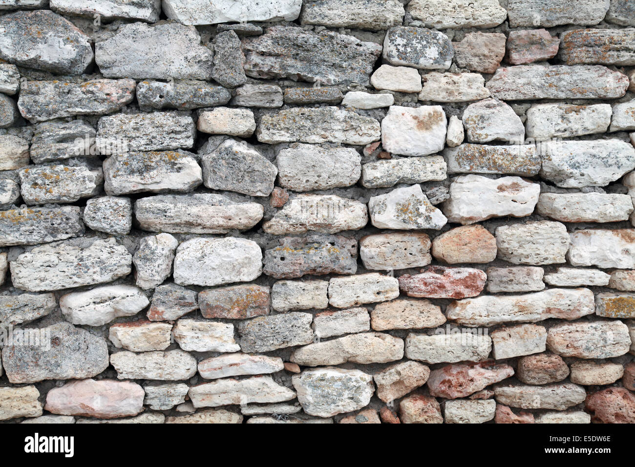 Alte steinerne Festung Wand, Foto Hintergrundtextur Stockfoto