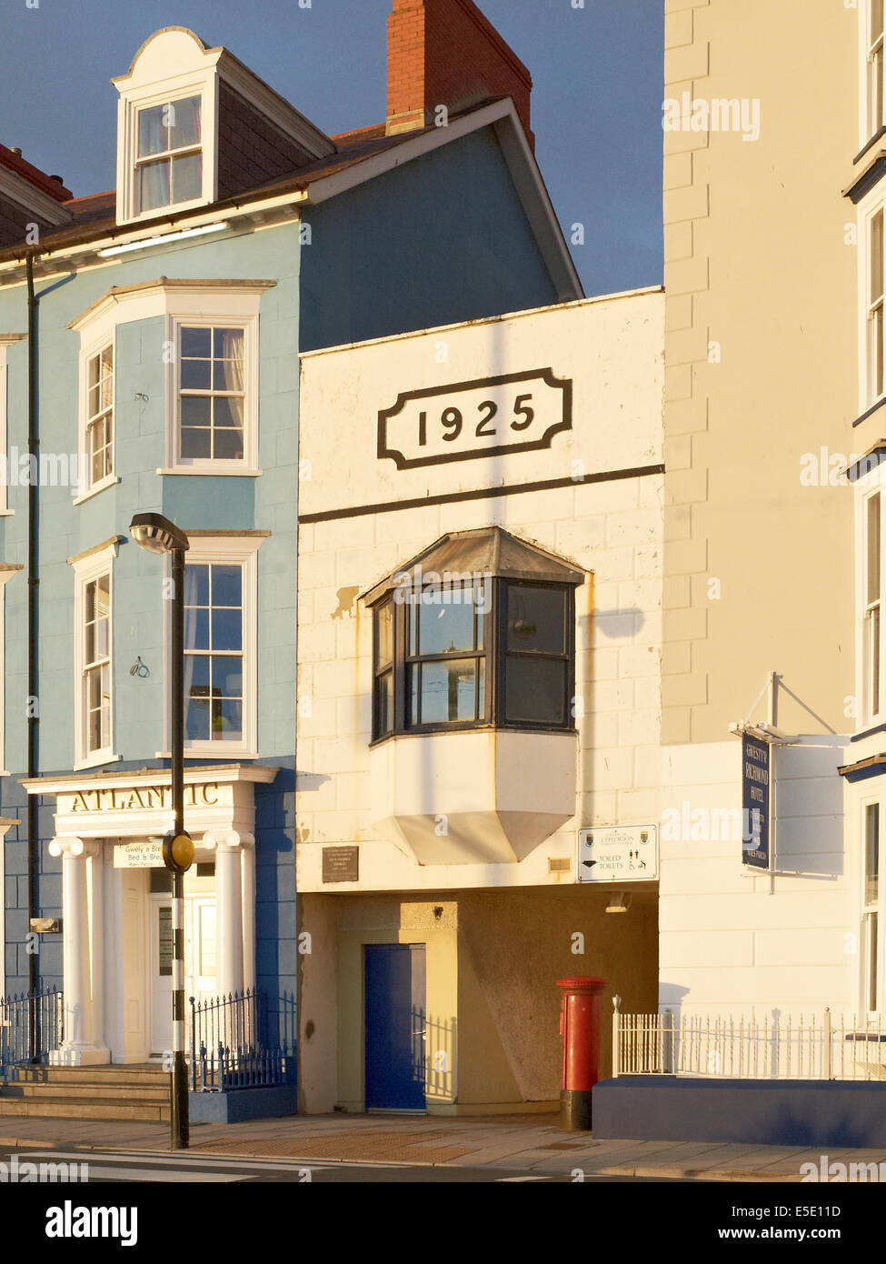 Architektur auf Promenade in Aberystwyth Wales UK Stockfoto