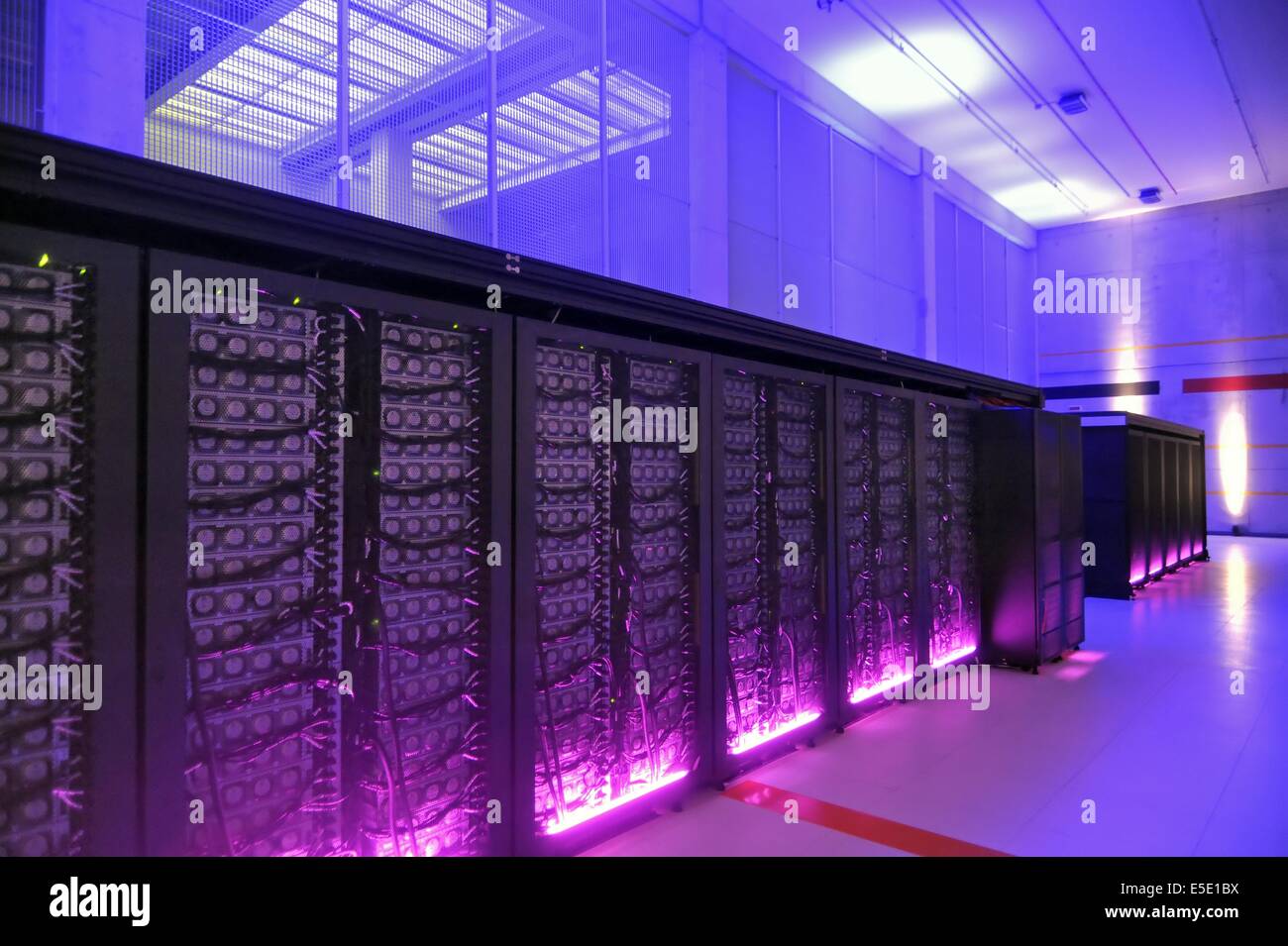 Ferrera Erbognone (Pavia, Italien), Green Data Center, Einrichtung für die Sammlung und Verwaltung aller ENI Computerdaten Stockfoto