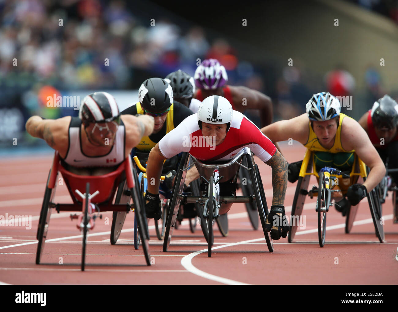 DAVID WEIR ENGLAND HAMPDEN PARK GLASGOW Schottland 29. Juli 2014 Stockfoto