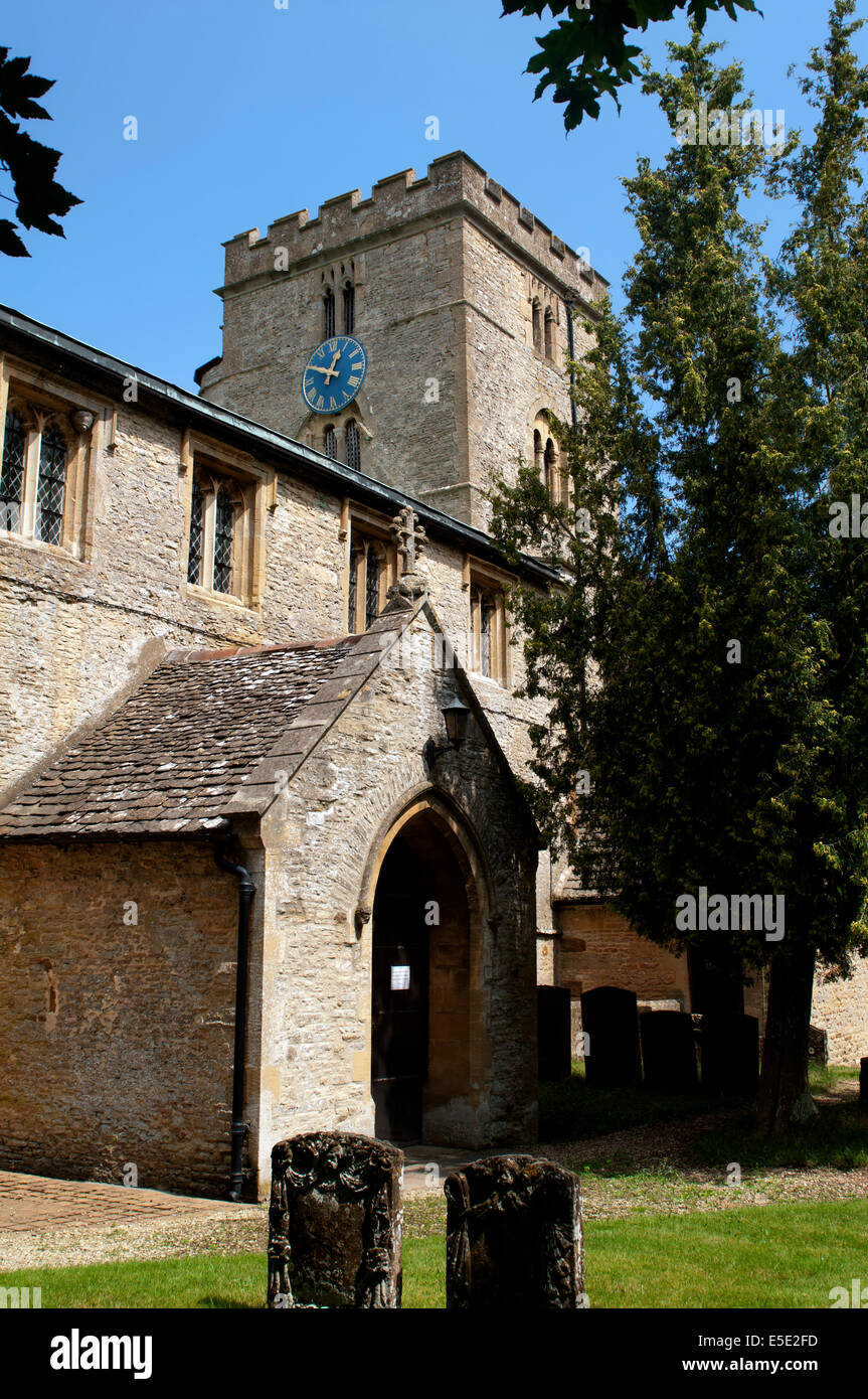 St Peter Kirche, Bucknell, Oxfordshire, England, UK Stockfoto