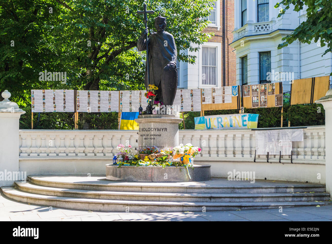 St. Volodymyr Herrscher der Ukraine Denkmal - London Stockfoto