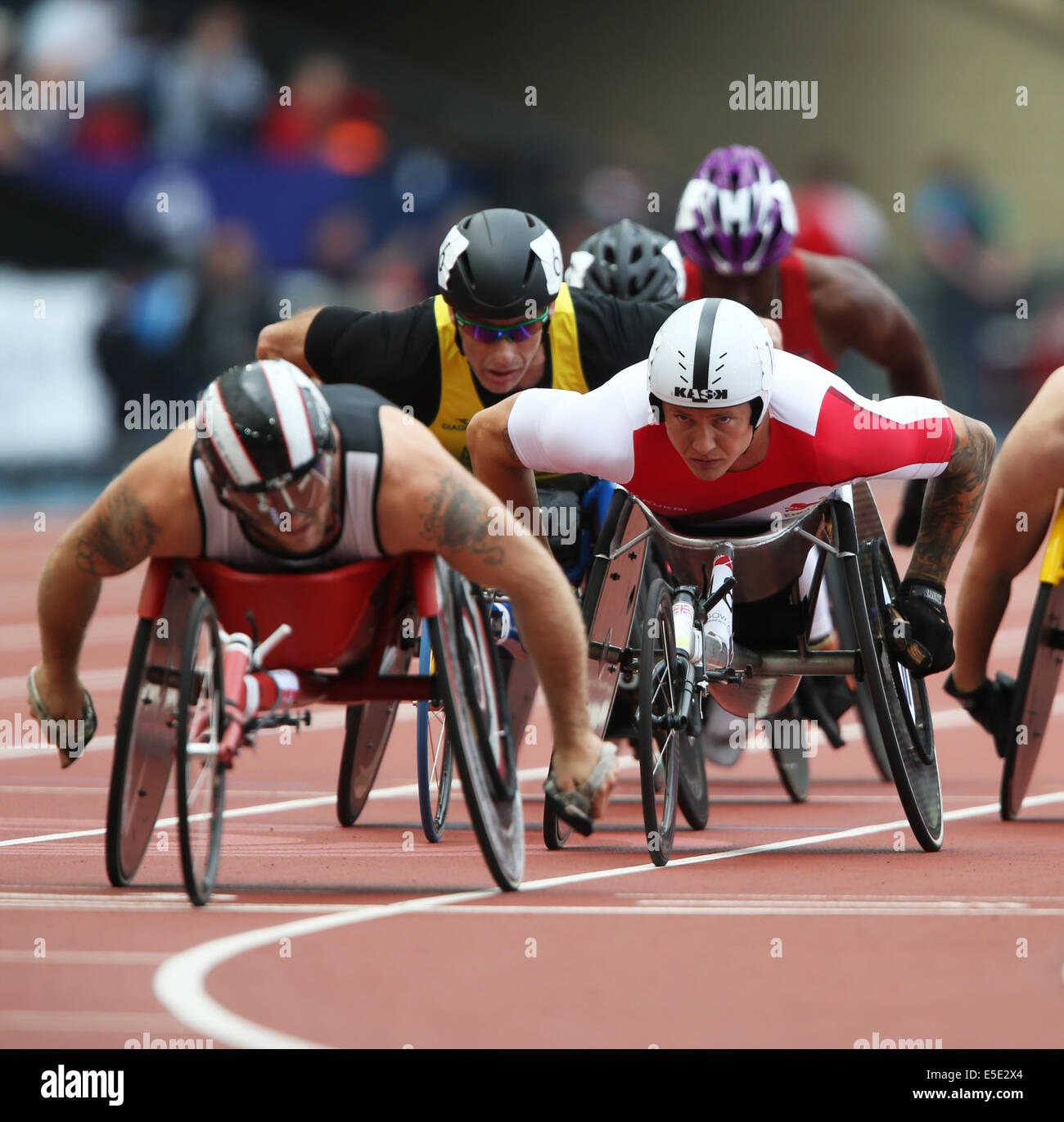 DAVID WEIR ENGLAND HAMPDEN PARK GLASGOW Schottland 29. Juli 2014 Stockfoto