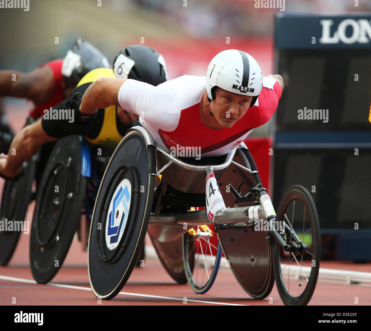 DAVID WEIR ENGLAND HAMPDEN PARK GLASGOW Schottland 29. Juli 2014 Stockfoto