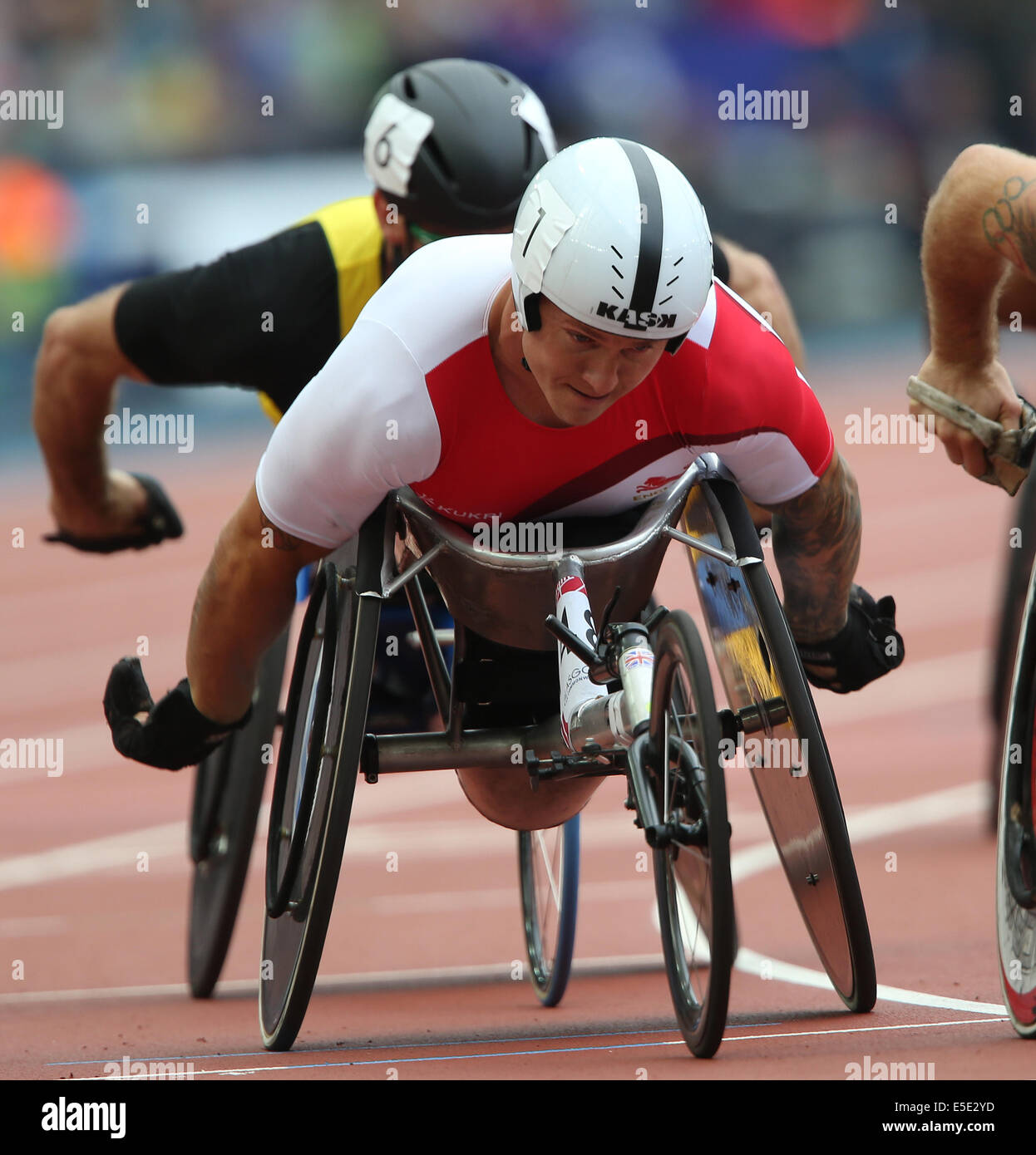 DAVID WEIR ENGLAND HAMPDEN PARK GLASGOW Schottland 29. Juli 2014 Stockfoto