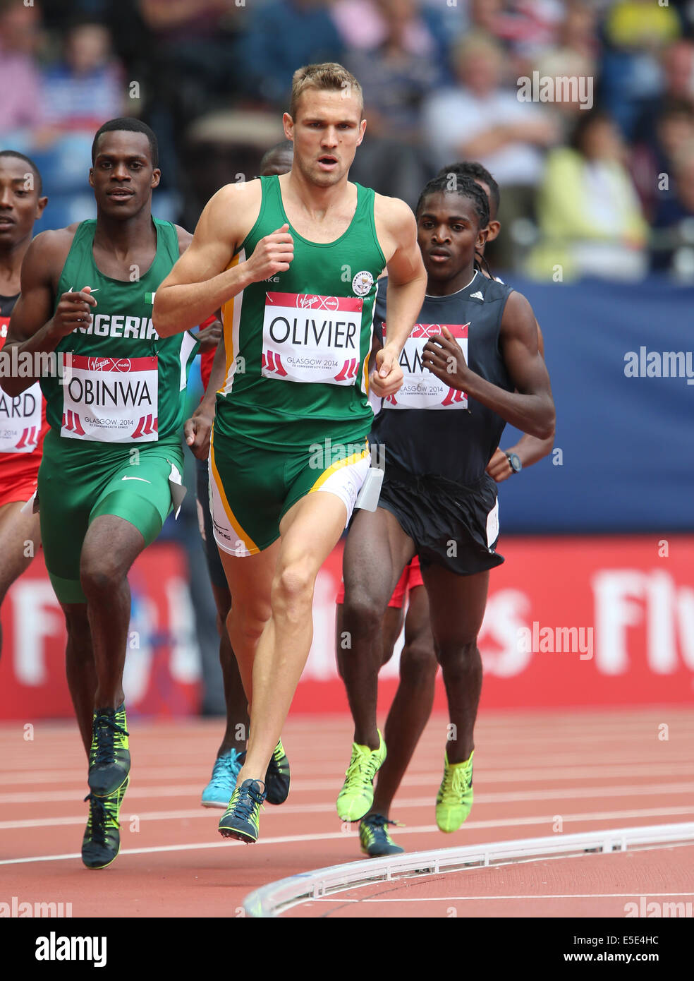 ANDRE OLIVIER Süd Afrika HAMPDEN PARK GLASGOW Schottland 29. Juli 2014 Stockfoto