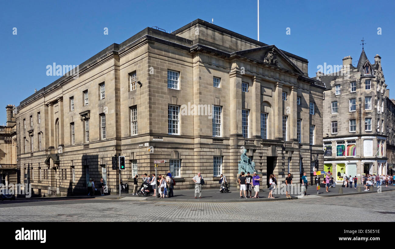 Der High Court Gebäude in Lawnmarket der Royal Mile Edinburgh Stockfoto
