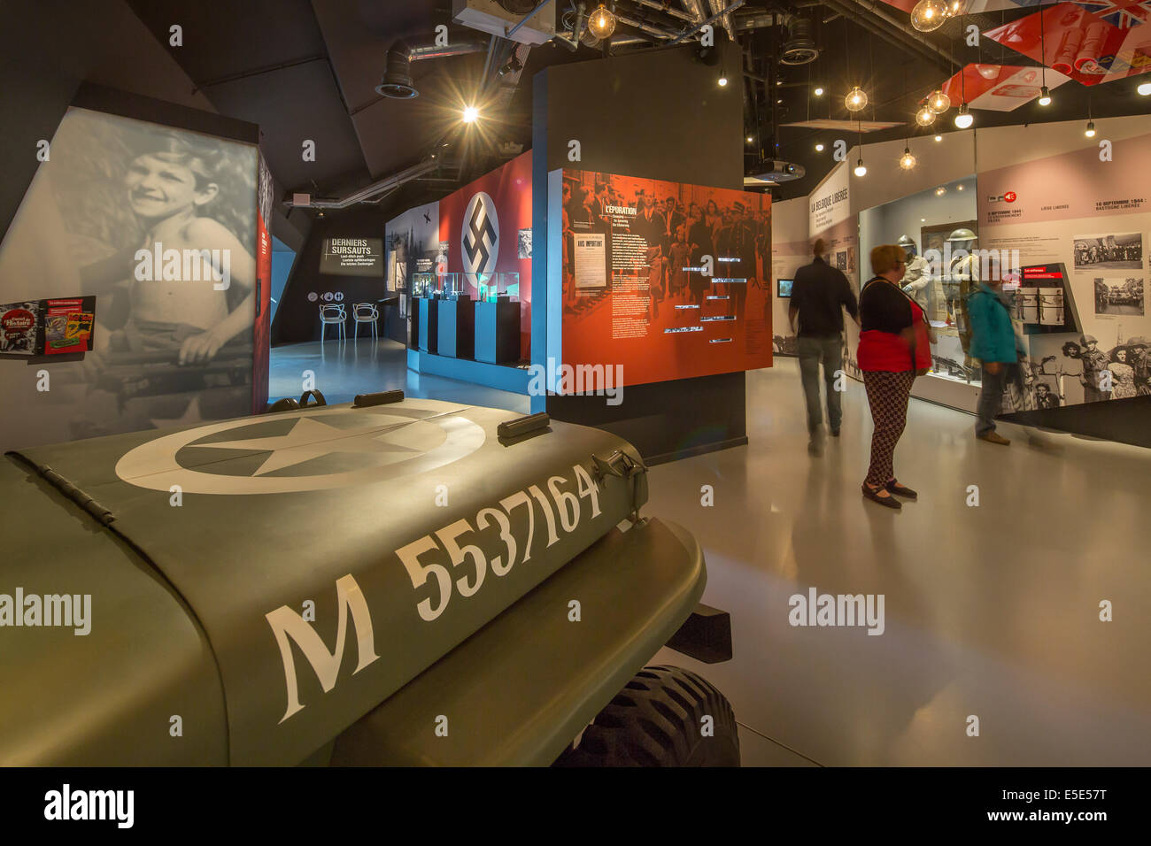 Das Kriegsmuseum Bastogne gewidmet den zweiten Weltkrieg zwei in den belgischen Ardennen, Belgien Stockfoto