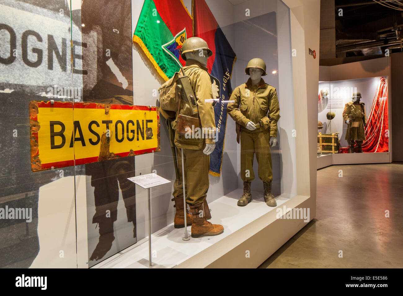 Das Kriegsmuseum Bastogne gewidmet den zweiten Weltkrieg zwei in den belgischen Ardennen, Belgien Stockfoto