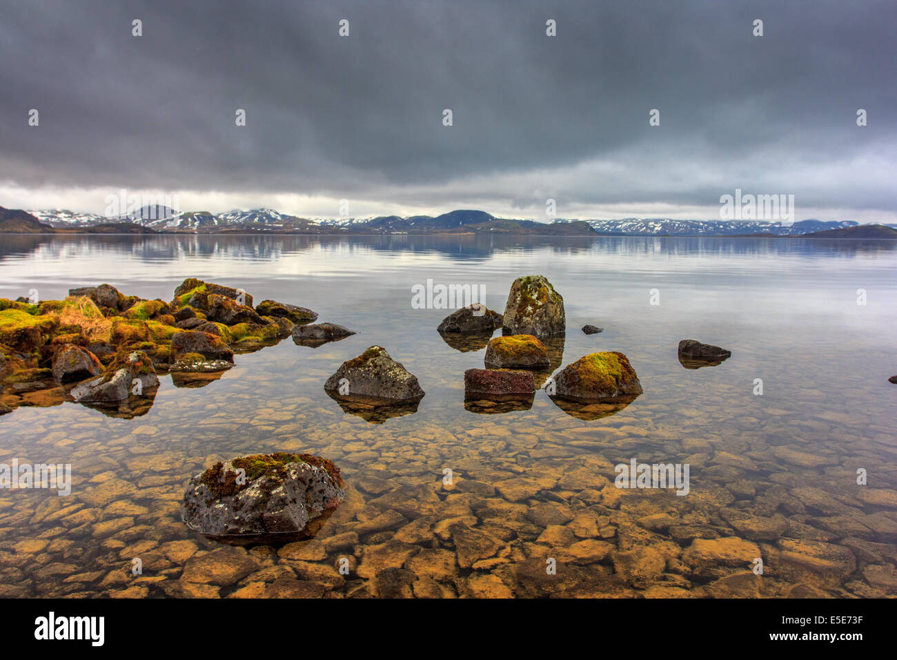 Þingvallavatn See im Þingvellir Nationalpark Stockfoto