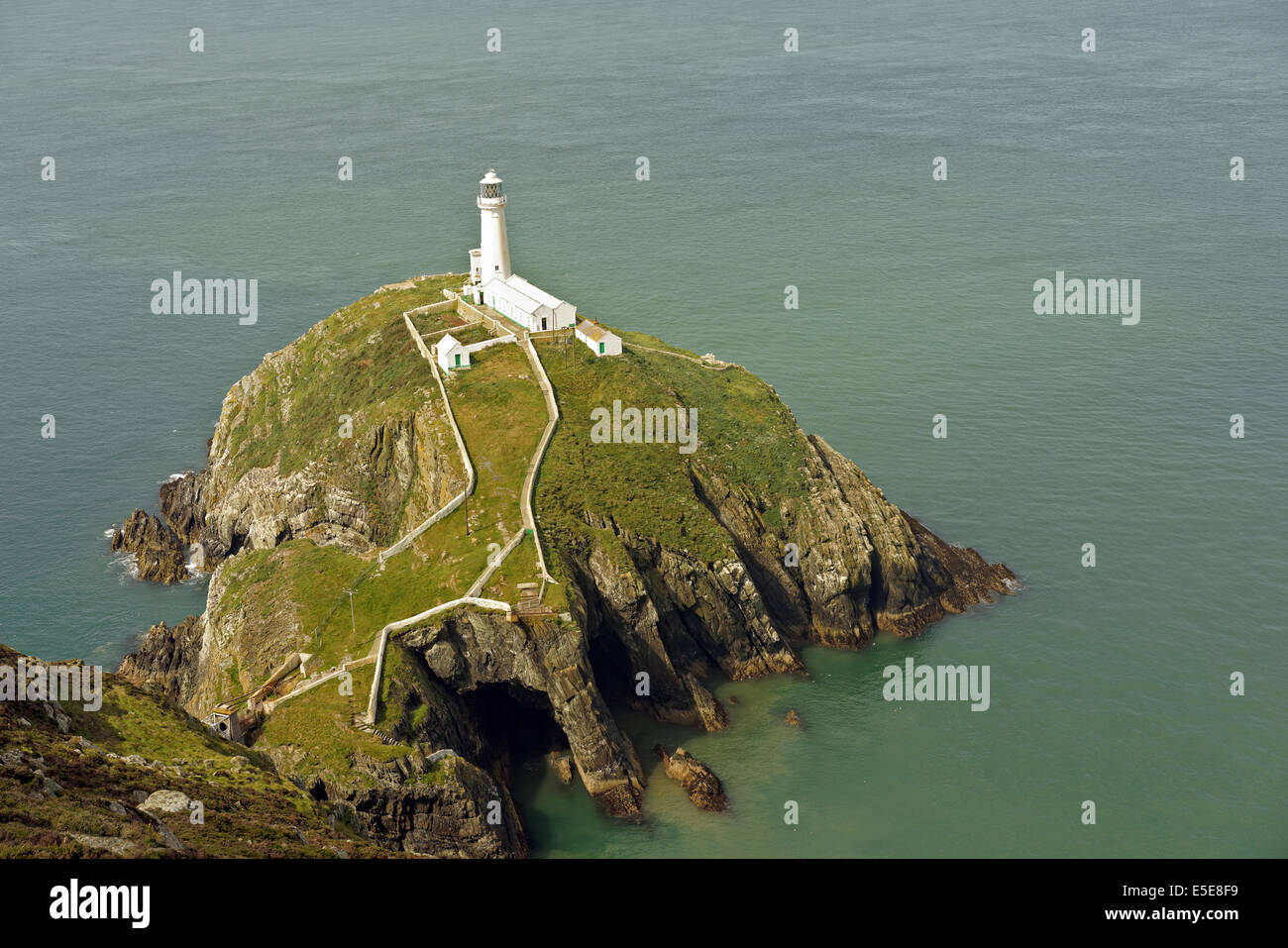 South Stack Leuchtturm, Holyhead, Anglesey, Wales Stockfoto