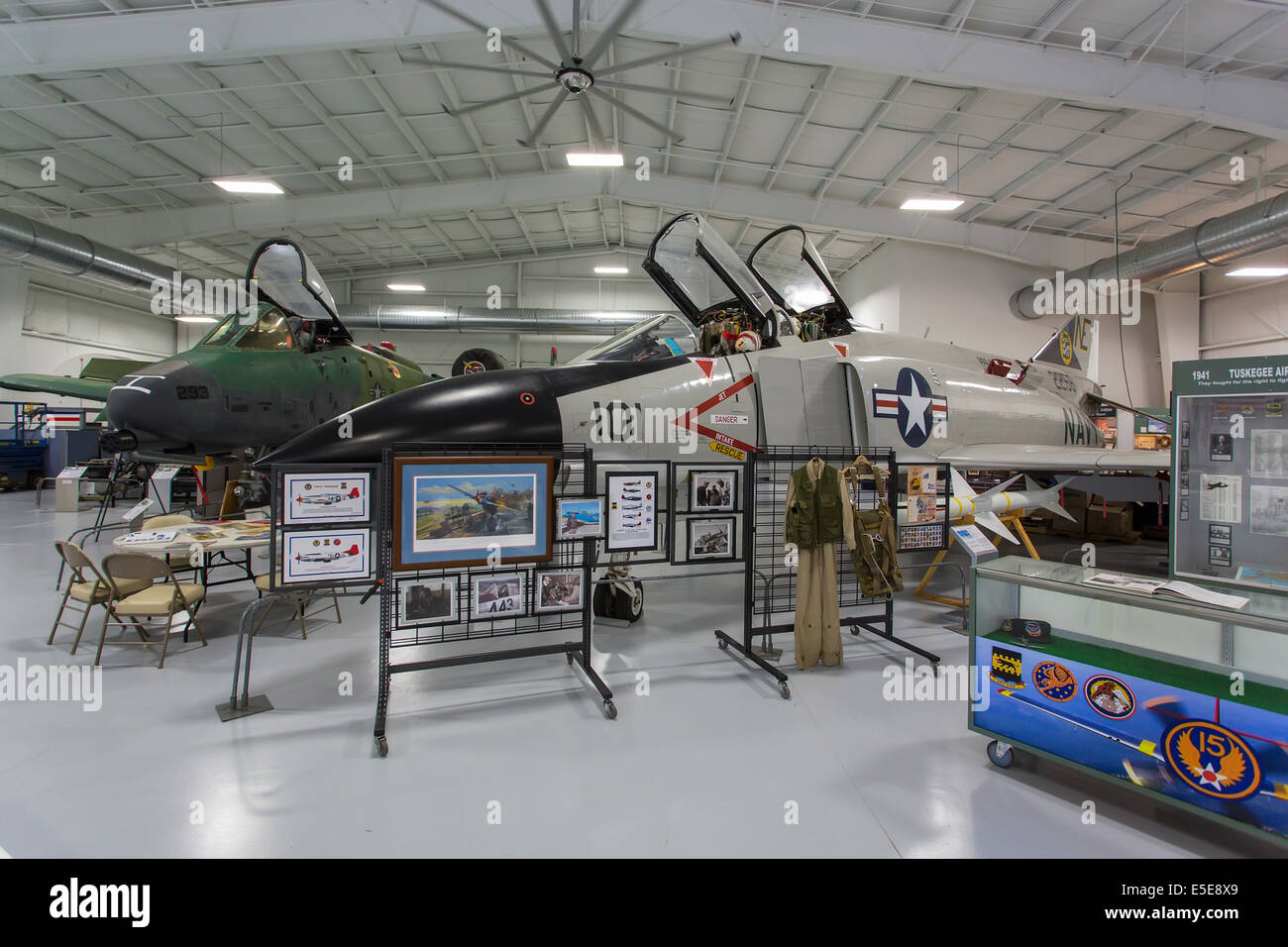 Innen-Exponate im Wings of Eagles Discovery Center Aviation Museum in Horseheads in der Nähe von Elmira New York Stockfoto