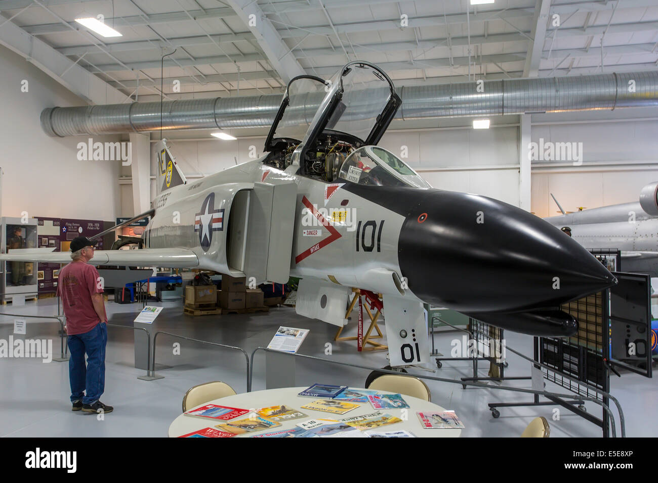 Innen-Exponate im Wings of Eagles Discovery Center Aviation Museum in Horseheads in der Nähe von Elmira New York Stockfoto