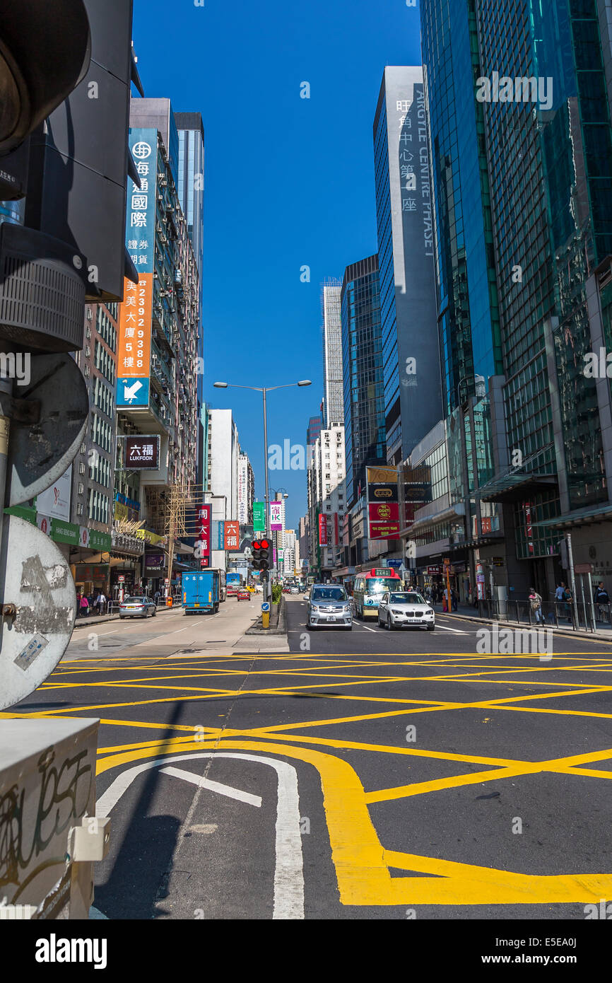 CHINA HONG KONG KOWLOON STREET LIFE Stockfoto