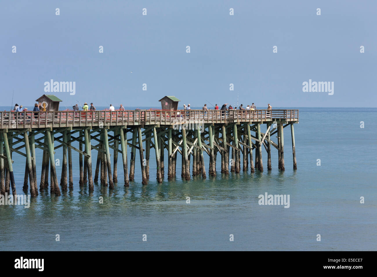 Flagler Beach Pier, Atlantik, Fl, USA Stockfoto