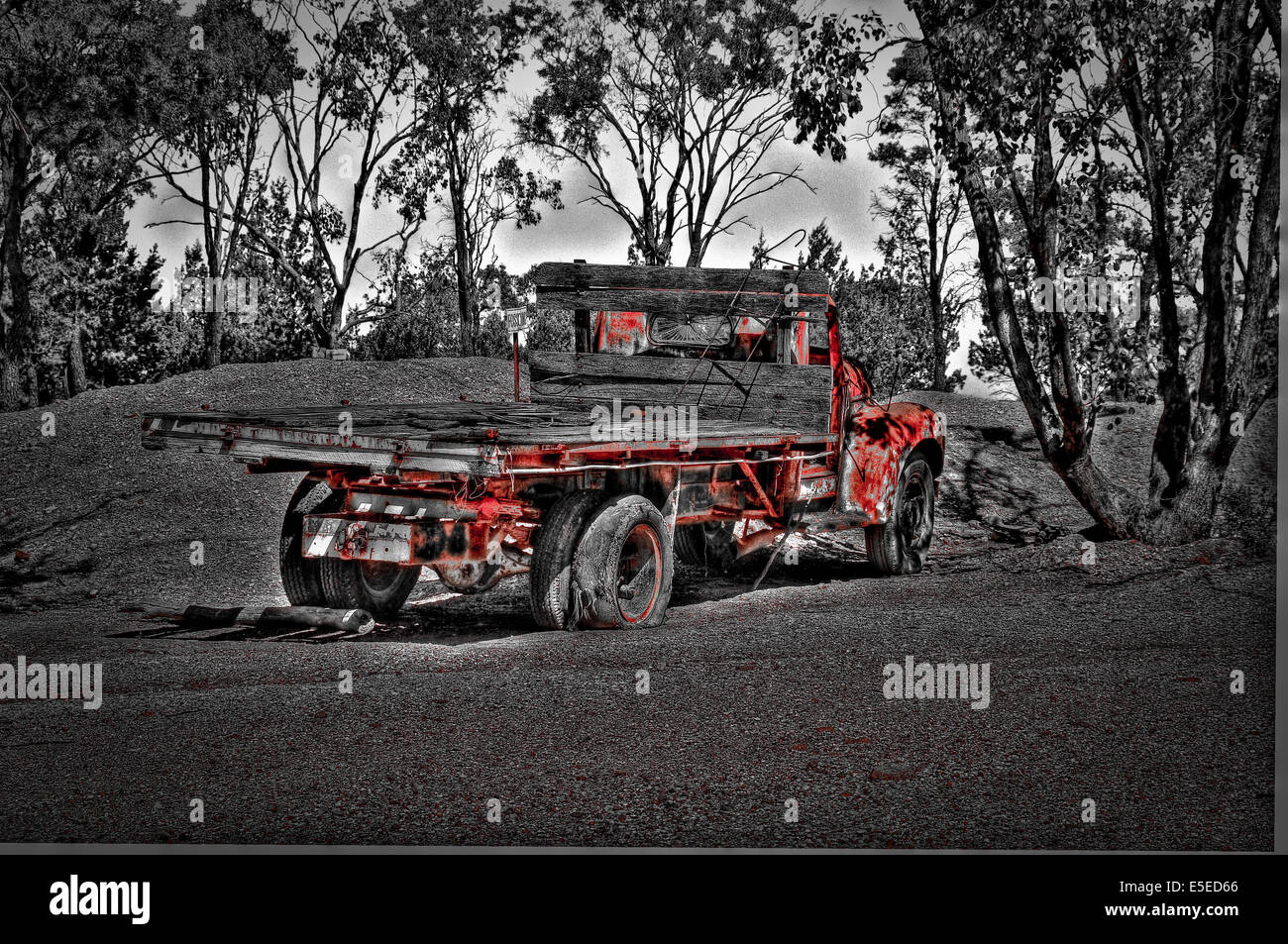 Die Ghost Truck Lightning Ridge Stockfoto