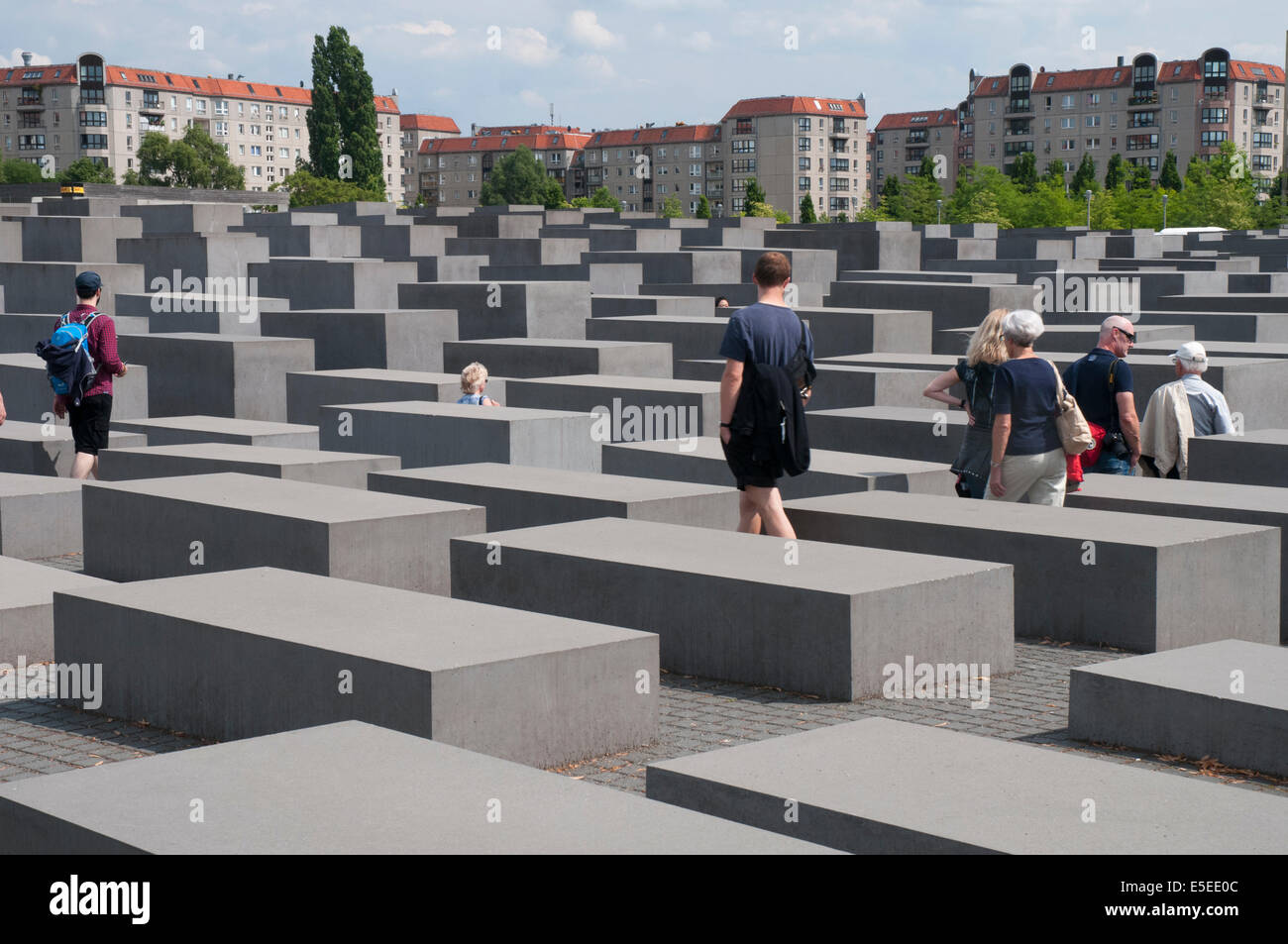Denkmal für die ermordeten Juden Europas, Berlin Stockfoto