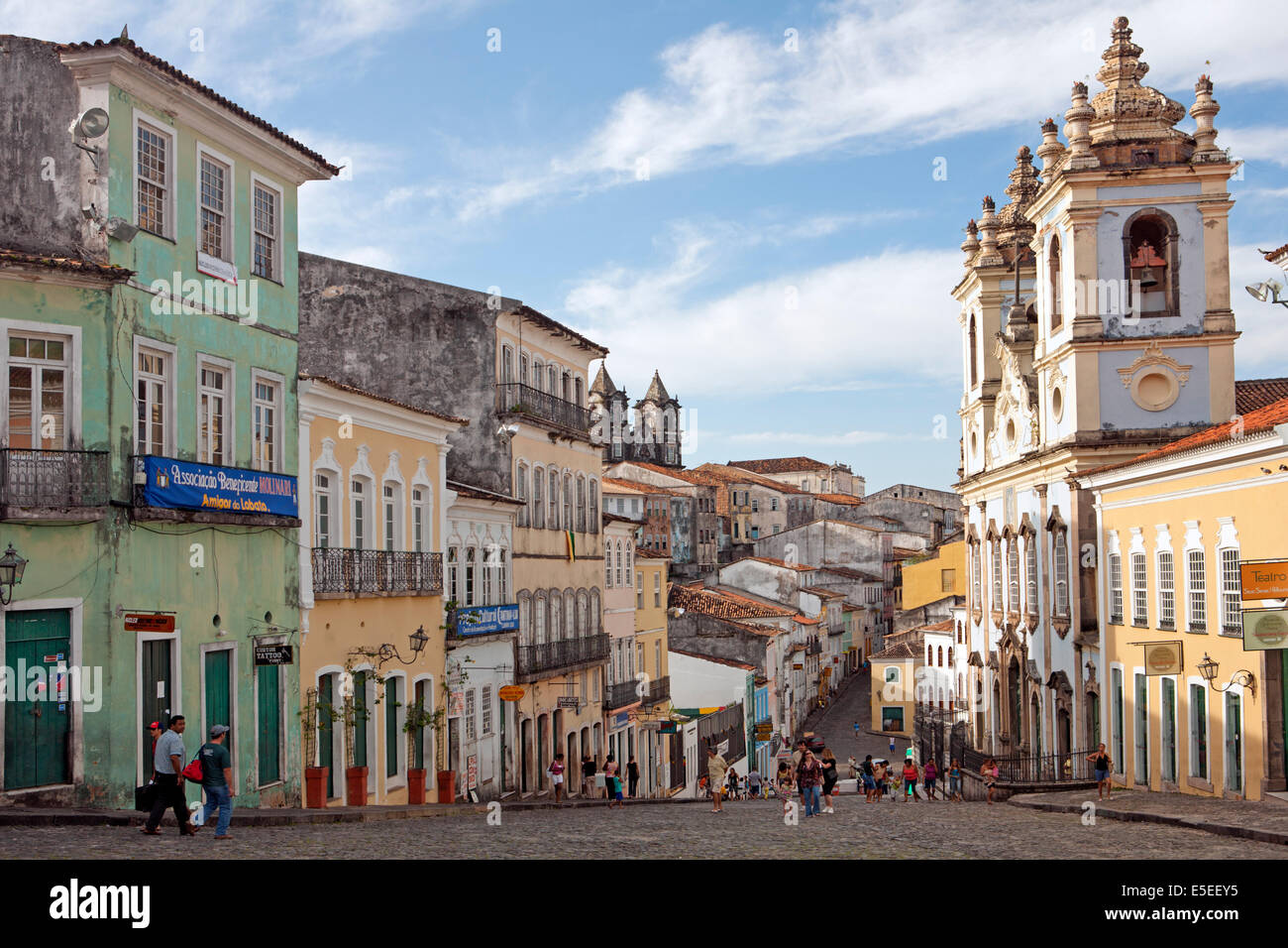 Die Altstadt von Salvador, Bahia, Brasilien Stockfoto