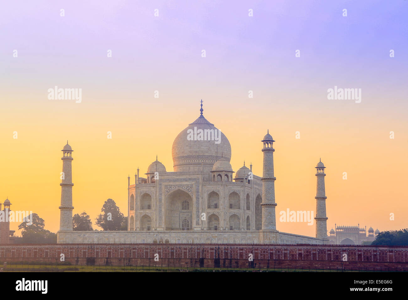Das Taj Mahal, Agra, Uttar Pradesh, Indien, Asien Stockfoto