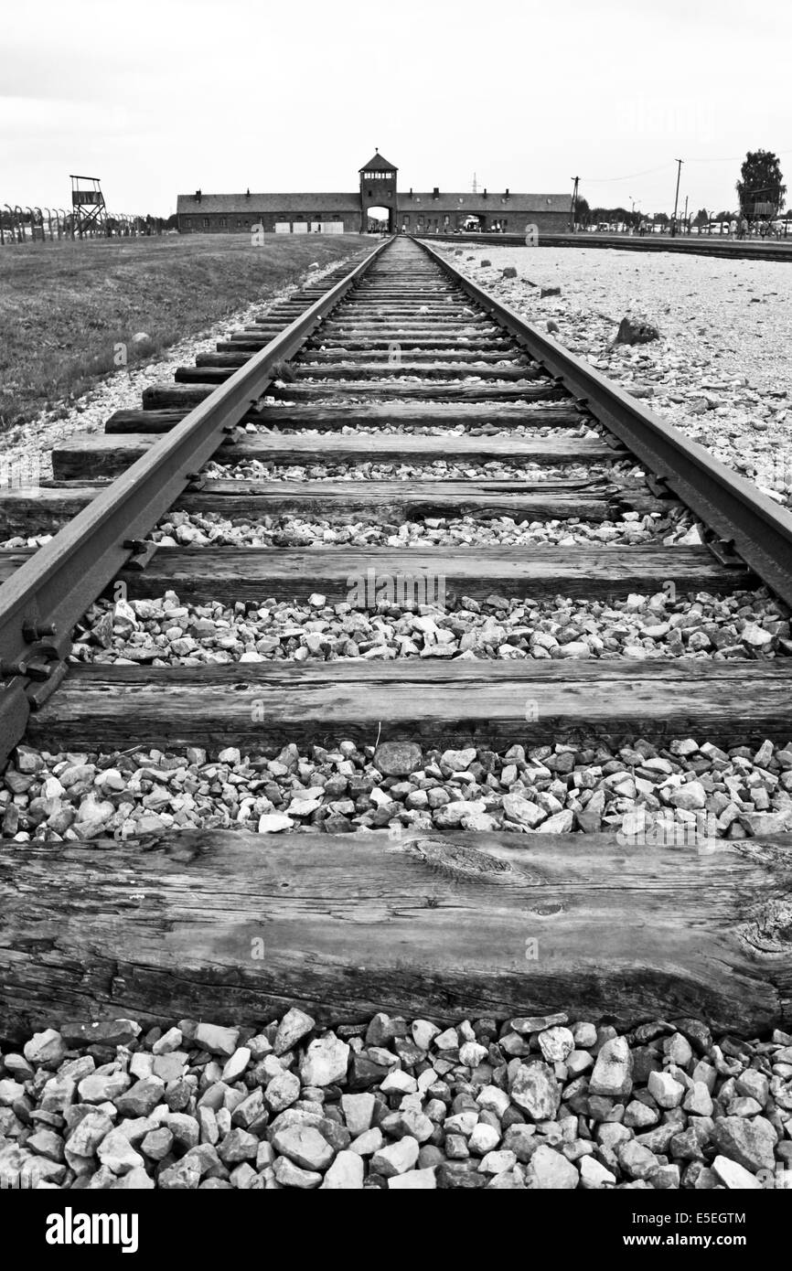Konzentrations- und Vernichtungslager Lager Auschwitz-birkenau Stockfoto