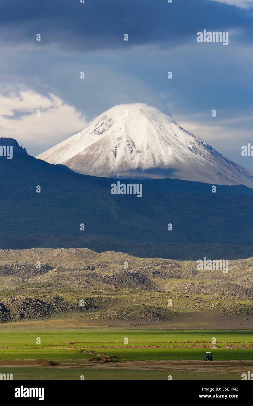 Kleinen Ararat Berg Sis oder weniger Ararat, Küçük Ağrı Dagi, Dogubayazit, Dogubeyazit, Doğubeyazıt, Provinz Ağrı Stockfoto
