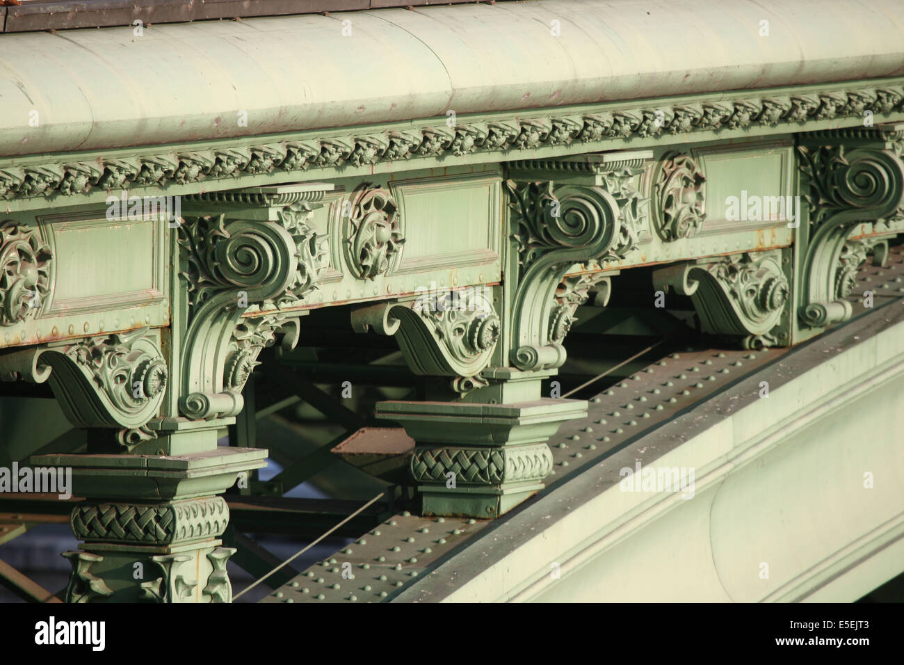 Frankreich, paris, 1e, pont au Change, Detail, Seine, prunkvolle Elemente, Struktur metallique, Stockfoto