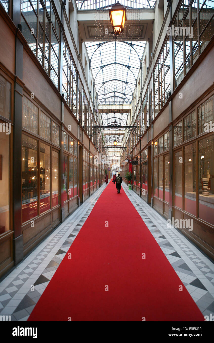 Passage du Grand Cerf, Paris Stockfoto