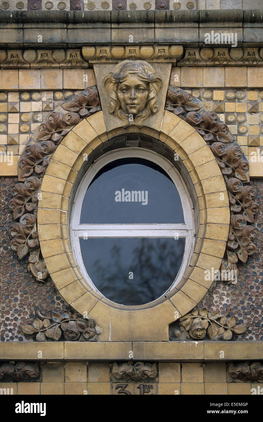 Immeuble 31 rue Campagne Première Stockfoto