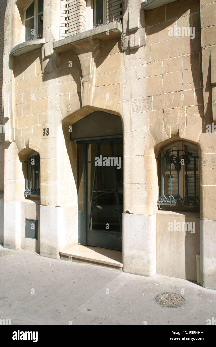 Immeuble 38 rue greuze architecte hector guimard Fotos und