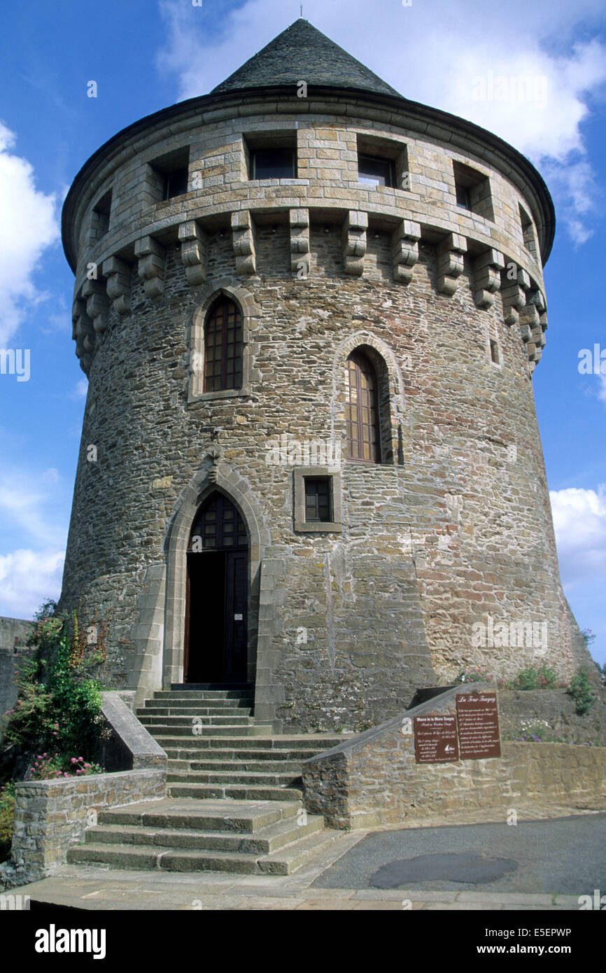 Frankreich, Bretagne, Finistere, nord, Tour tanguy, Monument historique mittelalterlichen, Stockfoto