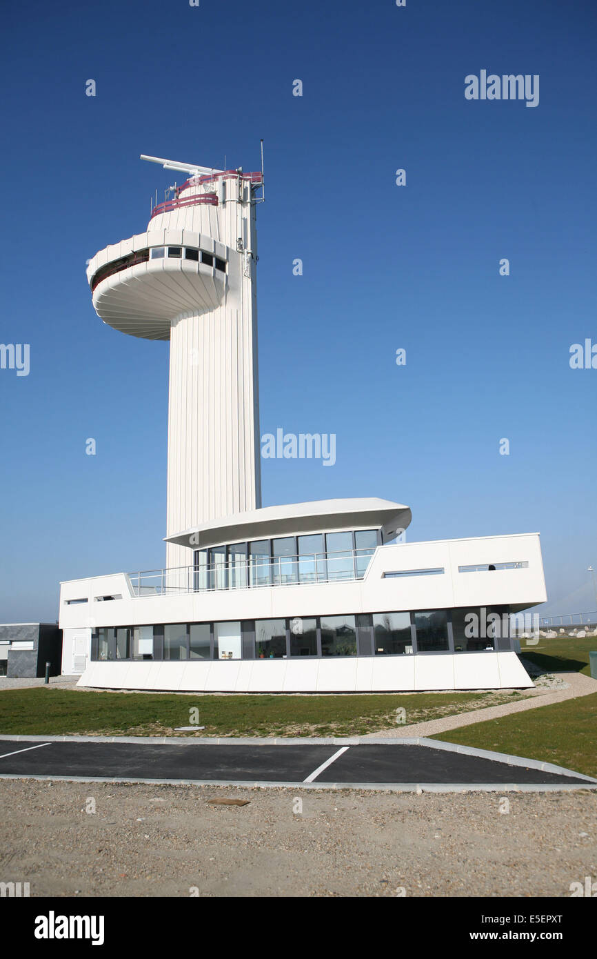 Frankreich: Normandie, Seine maritim, vallee de la Seine, Grand Port de mer de rouen, Site d'Honfleur, Tourradar de Honfleur, Stockfoto