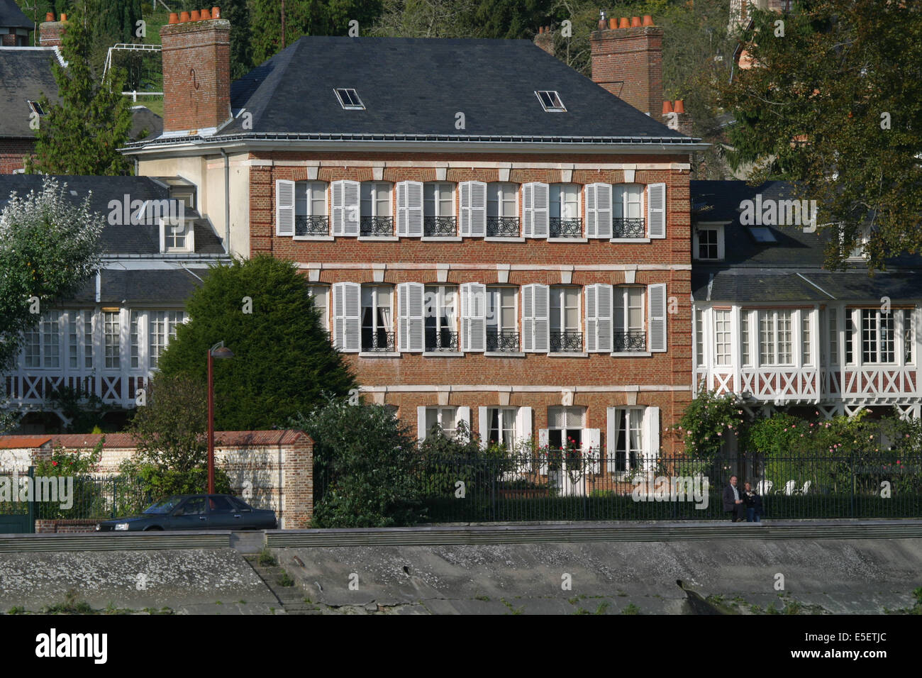 Frankreich, Haute Normandie, Seine maritim, vallee de la Seine, villequier, Maison vacquerie, musee Victor Hugo, demeure de brique, musee departemental, Stockfoto