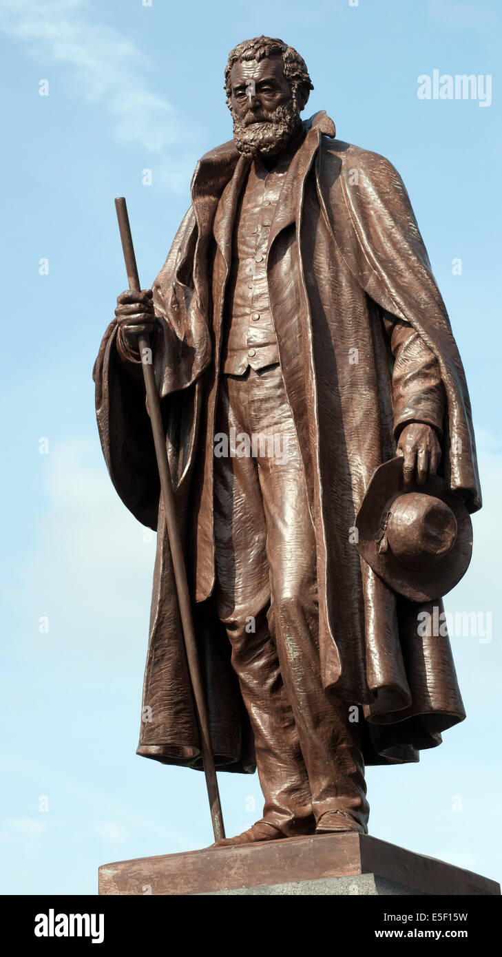 Statue von Hon. Frederick James Tollemache, St.-Peter Hügel, Grantham, Lincolnshire, England, Vereinigtes Königreich. Stockfoto