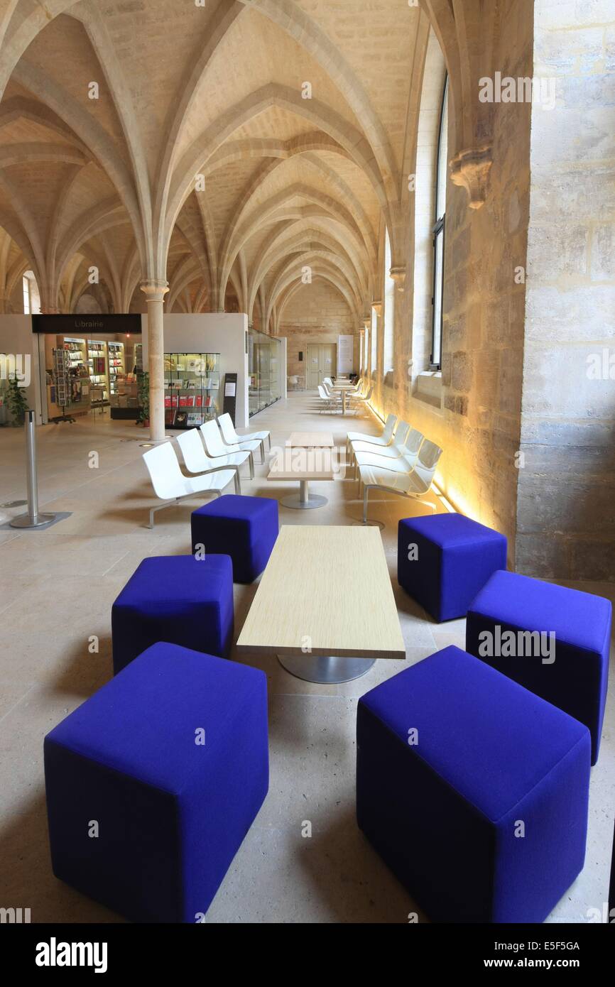 Frankreich, ile de france, pariser 5e-Viertel, rue de poissy, College des bernardins, Religion, architecte jm wilmotte, grande nef, Piliers, Voutes, Datum: 2011-2012 Stockfoto