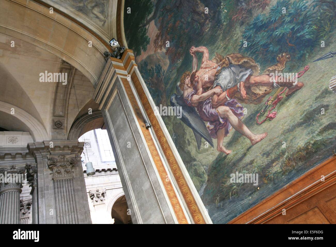 Frankreich, ile de france, pariser 6e-Viertel, Place Saint sulpice, eglise Saint sulpice, Peinture de delacroix, chapelle. Datum: 2011-2012 Stockfoto