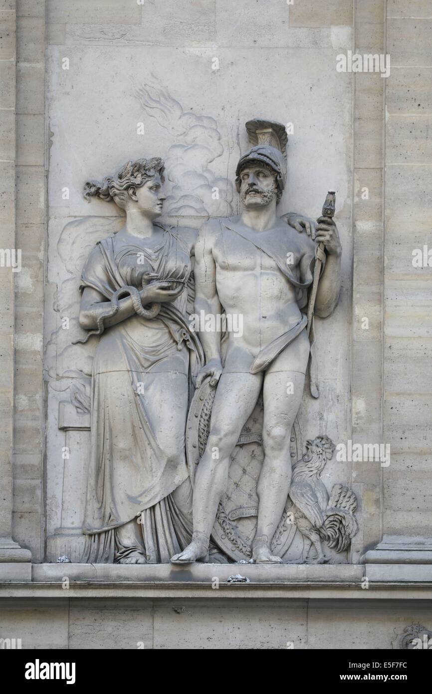 Paris 6e, fontaine de Mars, rue Saint dominique Datum: 2011-2012 Stockfoto