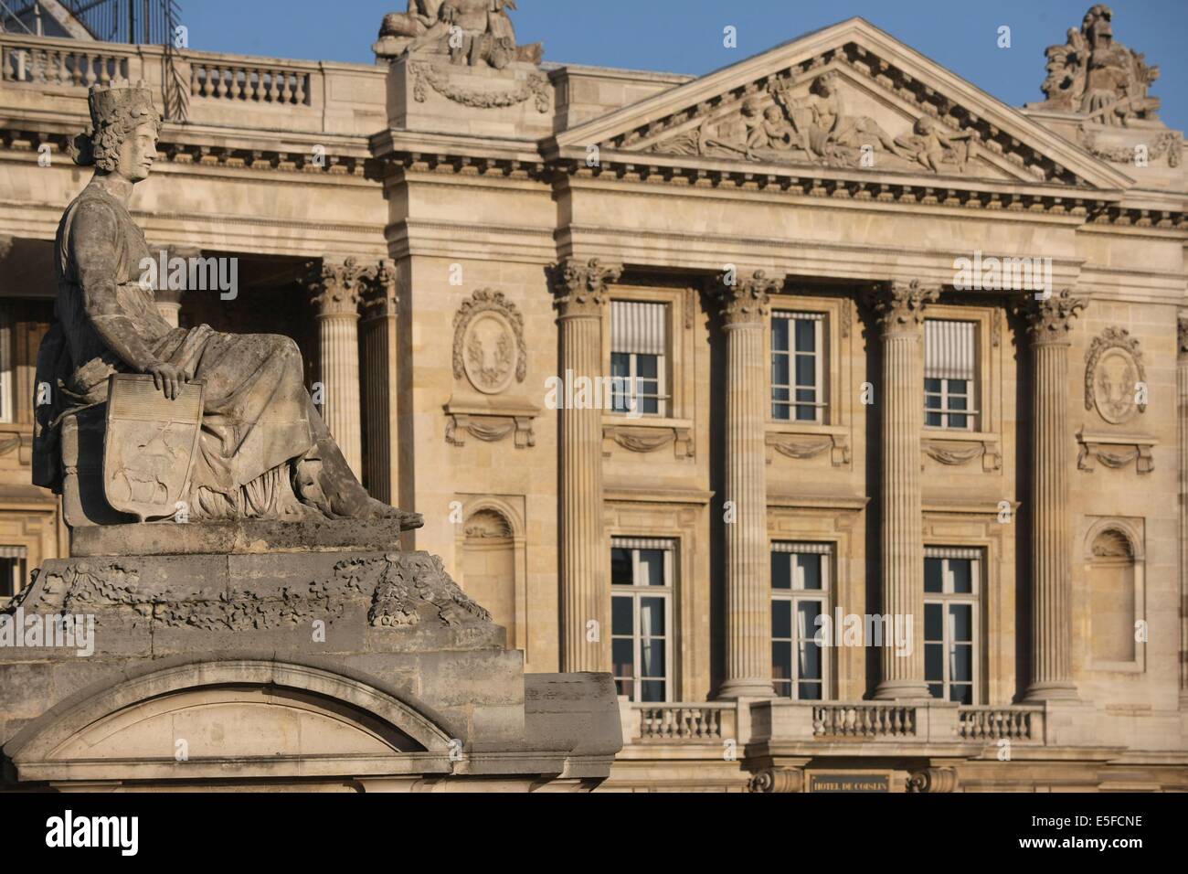 Frankreich, ile de france, paris 8e, Place de la concorde, Hotel de crillon, Palast, Hotel de Luxe, Datum: Ete 2012 Stockfoto