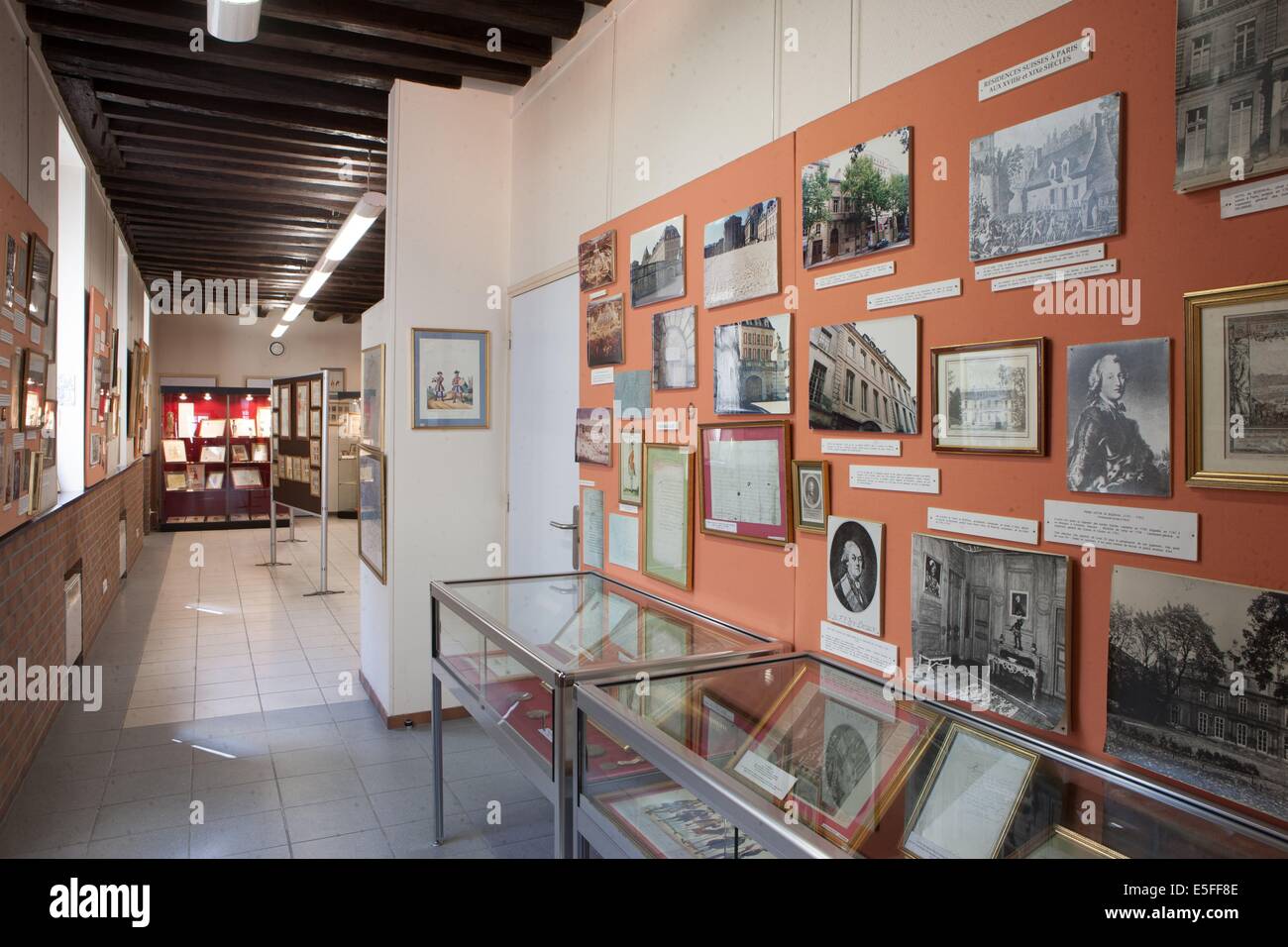 Frankreich, Region Ile de France, Hauts de seine, Rueil-Malmaison, Place du General Leclerc, Caserne Guynemer, musee Franco-Suisse, Garde Suisse, Stockfoto