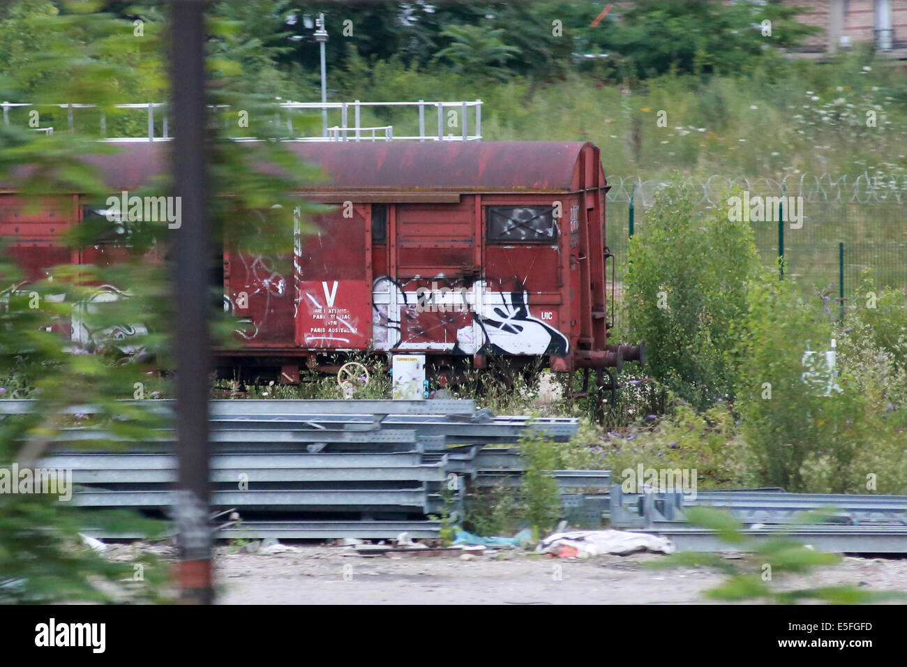 SNCF (Société Nationale des Chemins de Fer Français; "Nationale Gesellschaft der französischen Eisenbahnen" oder "French National Railway Company") Stockfoto