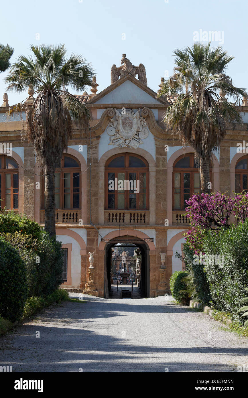 Barocke Villa Palagonia, Bagheria, Provinz von Palermo, Sizilien, Italien Stockfoto