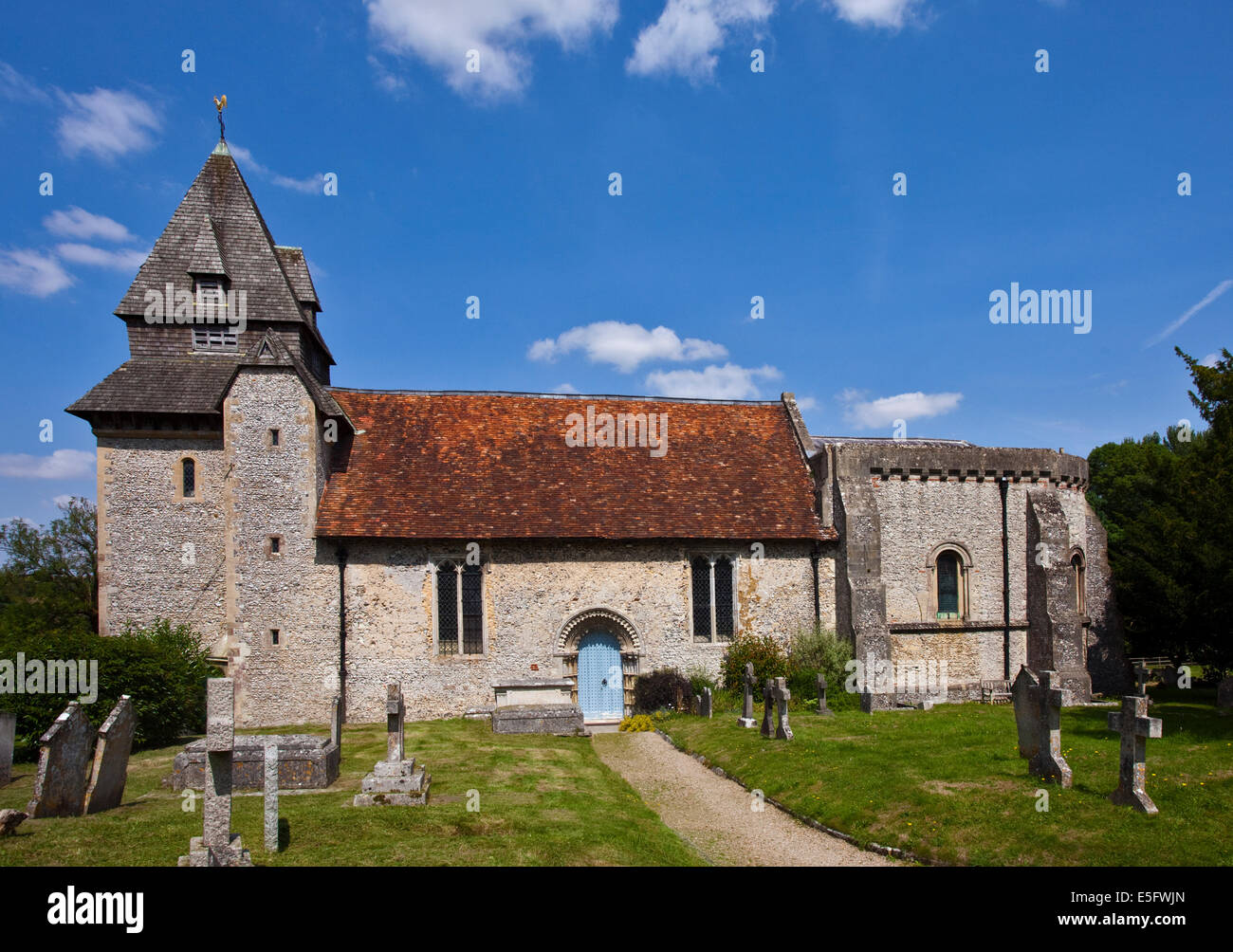 Str. Marys Kirche, Easton, Hampshire, England Stockfoto