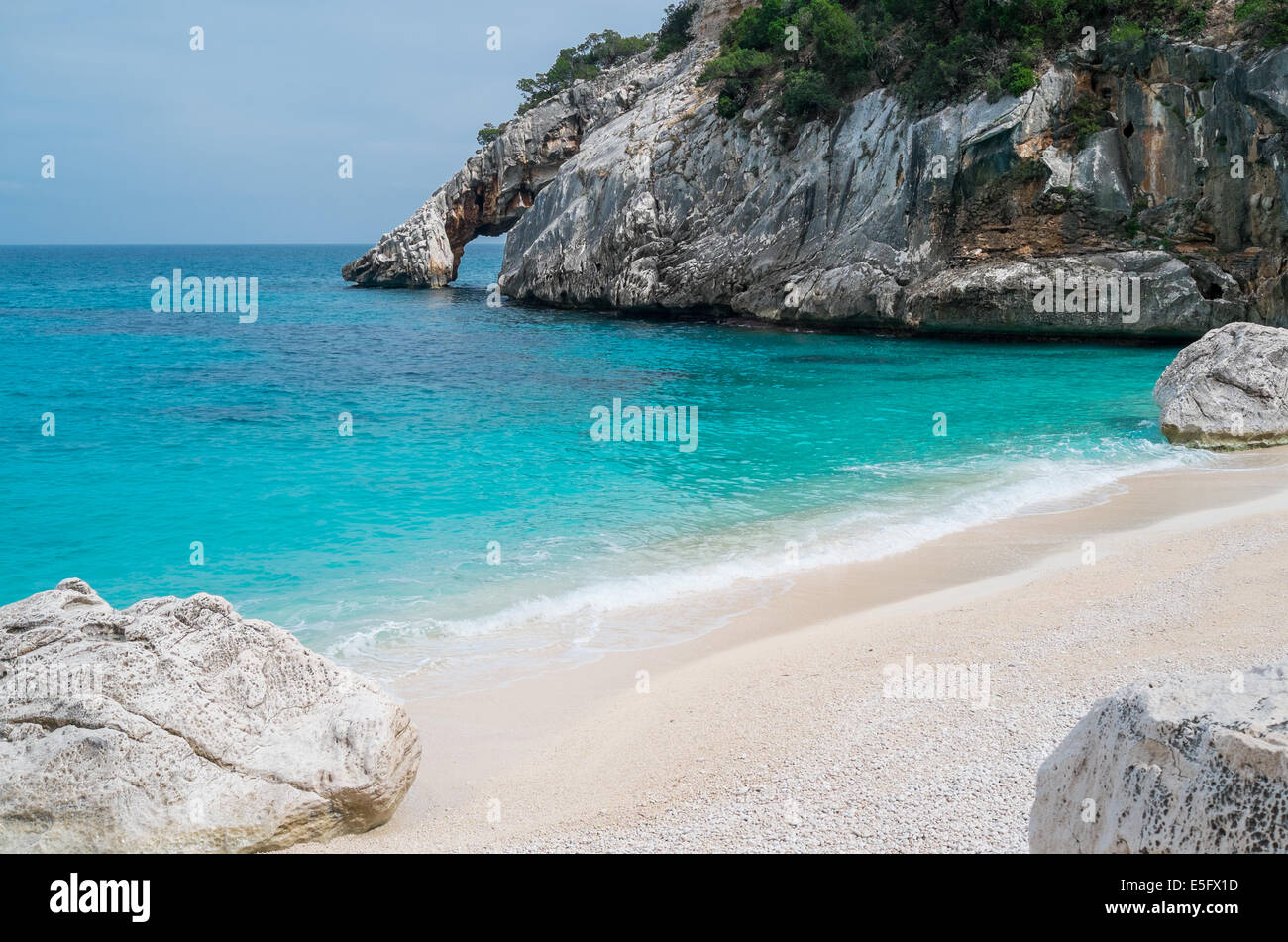 Cala Goloritze Strand in Baunei, Sardinien, Italien Stockfoto