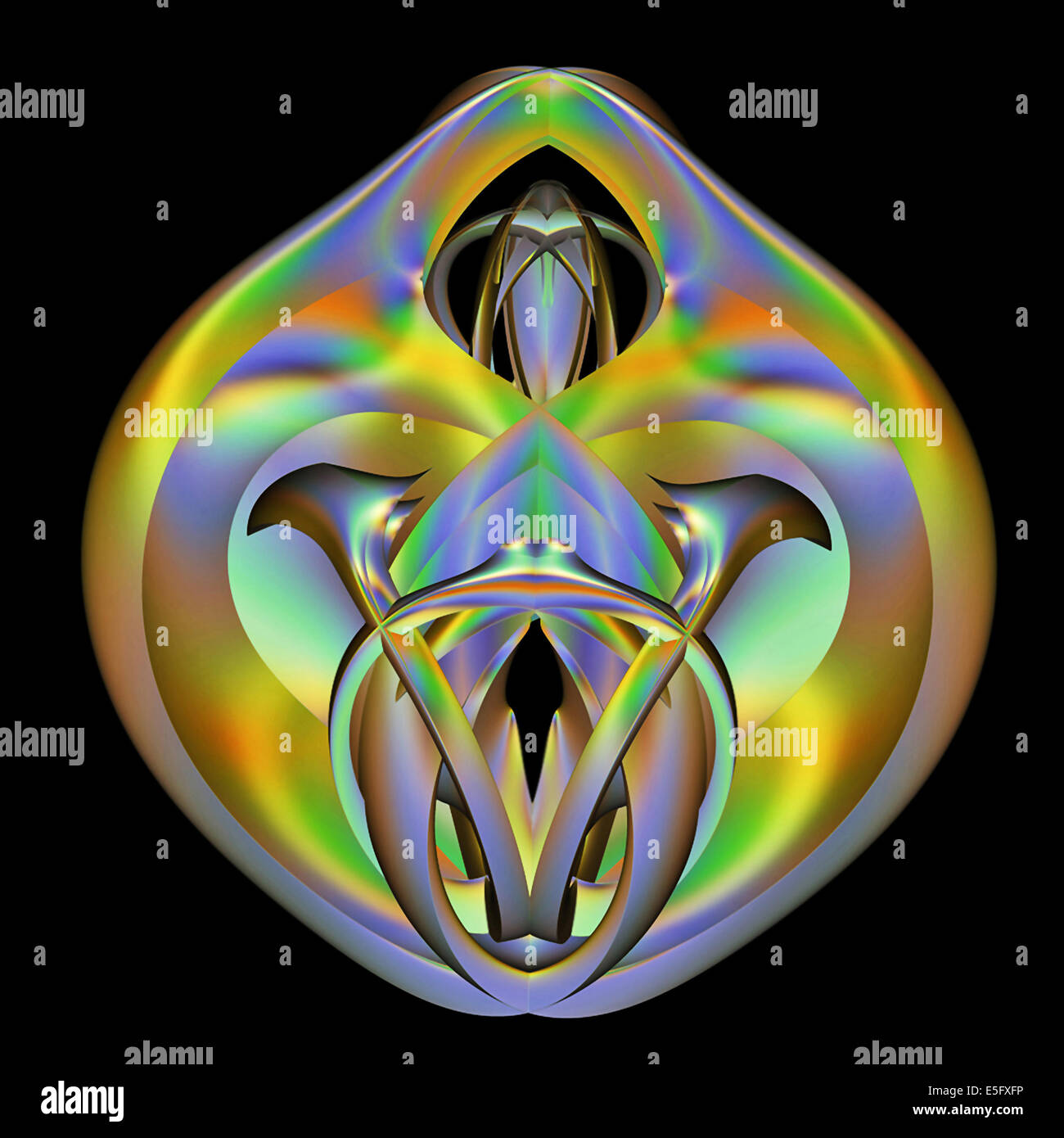 Eine abstrakte Darstellung von etwas fremd. Stockfoto