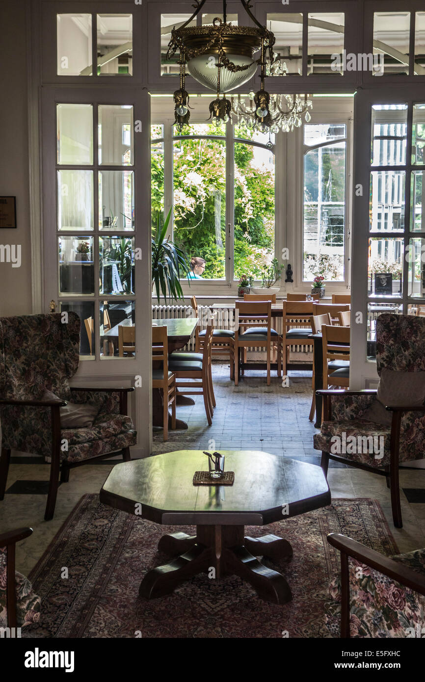 Wohnzimmer im Talbot House, ein Weltkrieg Museum in Poperinge, West-Flandern, Belgien Stockfoto