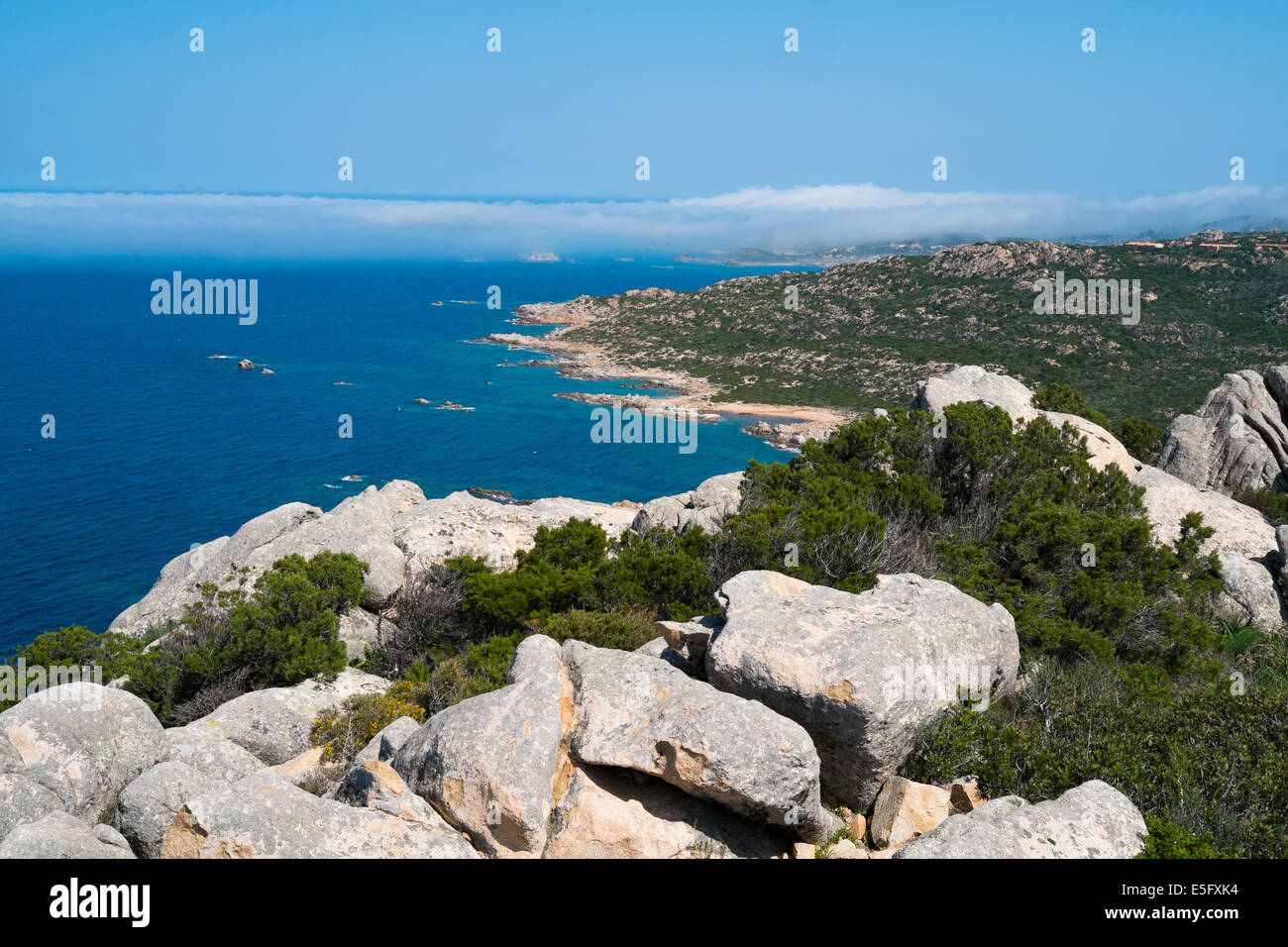 Blick auf die Insel La Maddalena, Sardinien, Italien Stockfoto