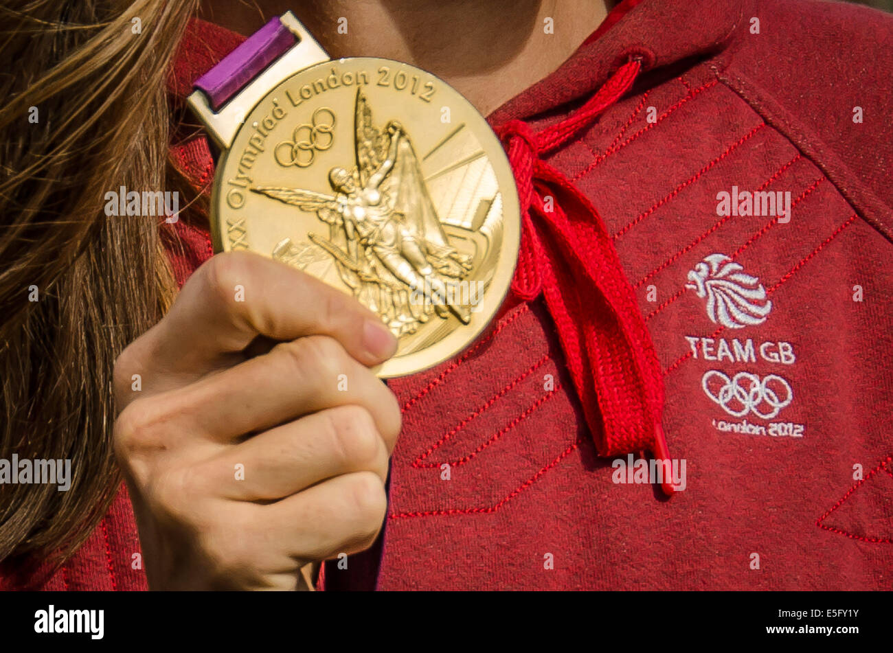 Olympischer Goldmedaillenträger Helen Glover Stockfoto